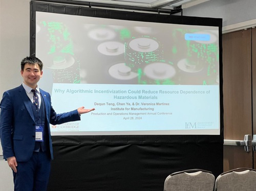 Presenting research findings at an international conference